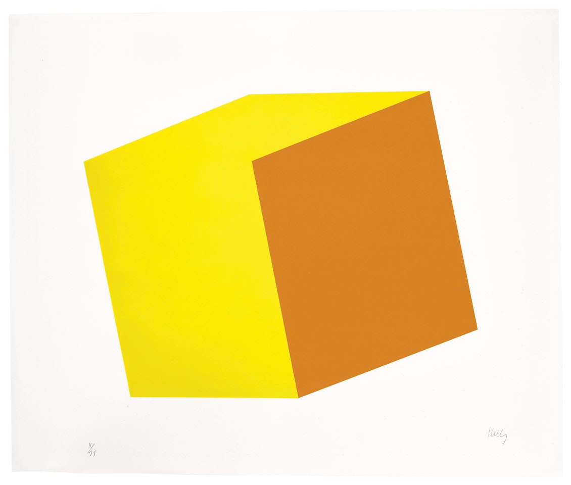 Yellow/Orange, from Series of Ten Lithographs by Ellsworth Kelly