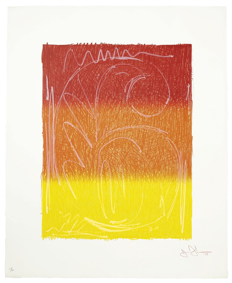 Figure 6, from Color Numeral Series by Jasper Johns