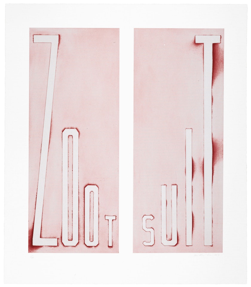 Zoot Suit by Ed Ruscha