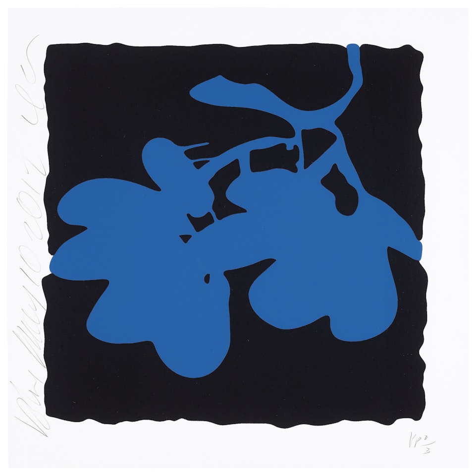 Blue, May 10, 2012, from Lantern Flowers by Donald Sultan