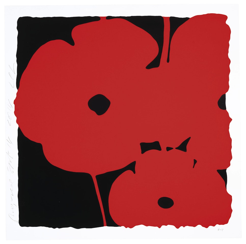 Big Red, Sept 14, 2014, from Big Poppies by Donald Sultan