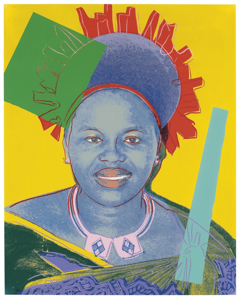 Queen Ntombi Twala of Swaziland, from Reigning Queens by Andy Warhol