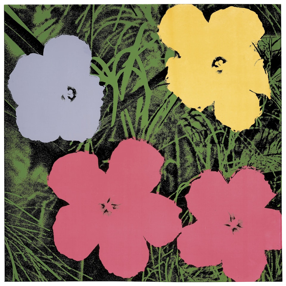 Flowers: one plate by Andy Warhol