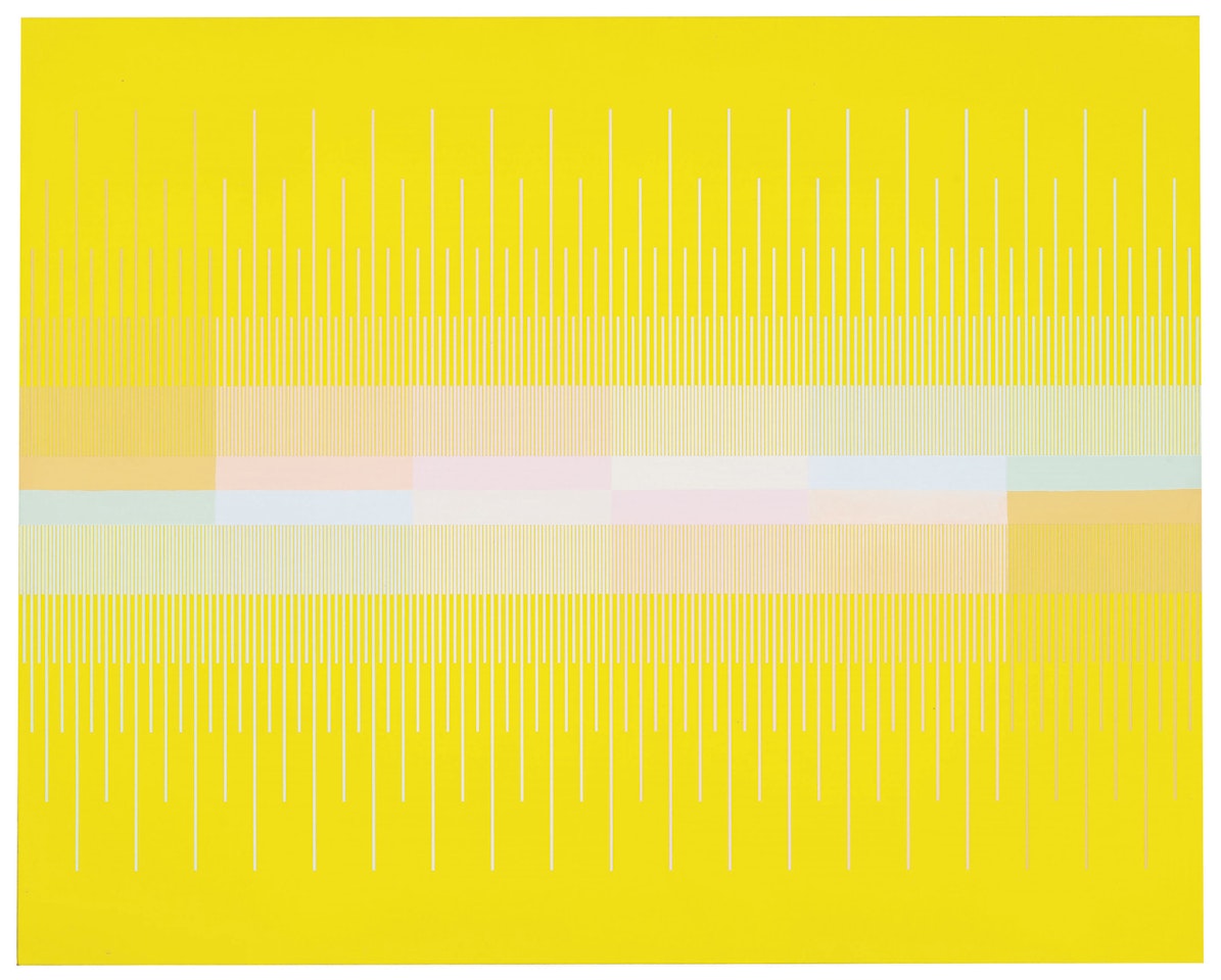 Bisected Yellow by Richard Anuszkiewicz
