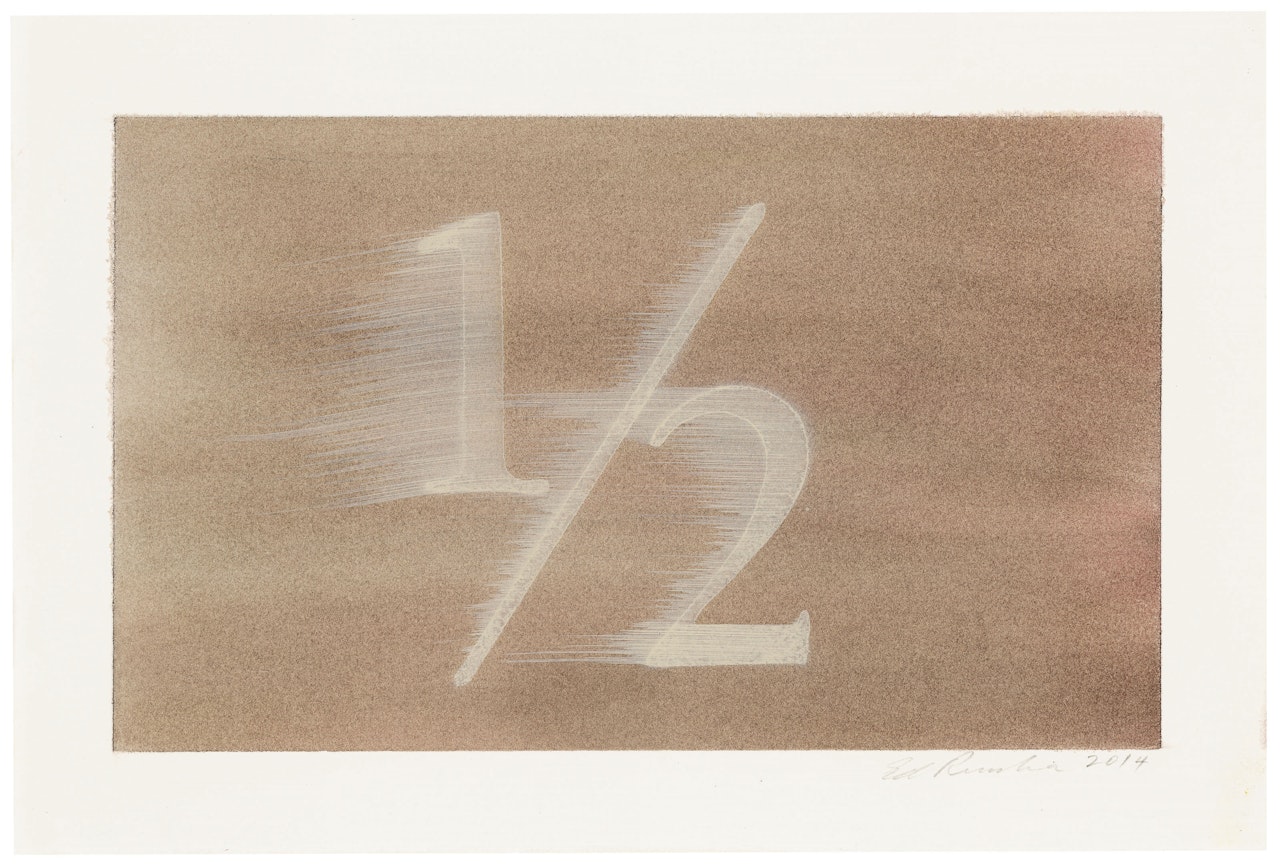 One Half by Ed Ruscha
