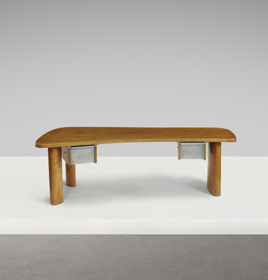 An Important Early 'En Forme' Desk by Charlotte Perriand