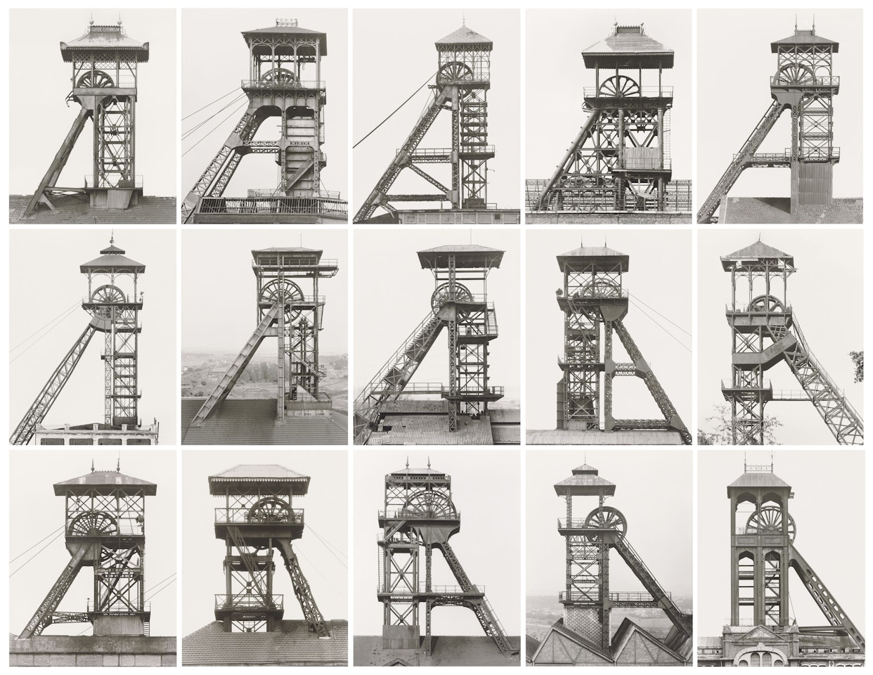 Fördertürme (Winding Towers) by Bernd & Hilla Becher