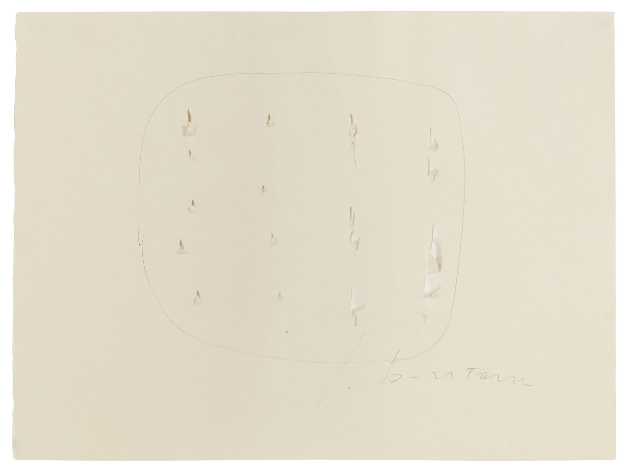 Concetto spaziale by Lucio Fontana