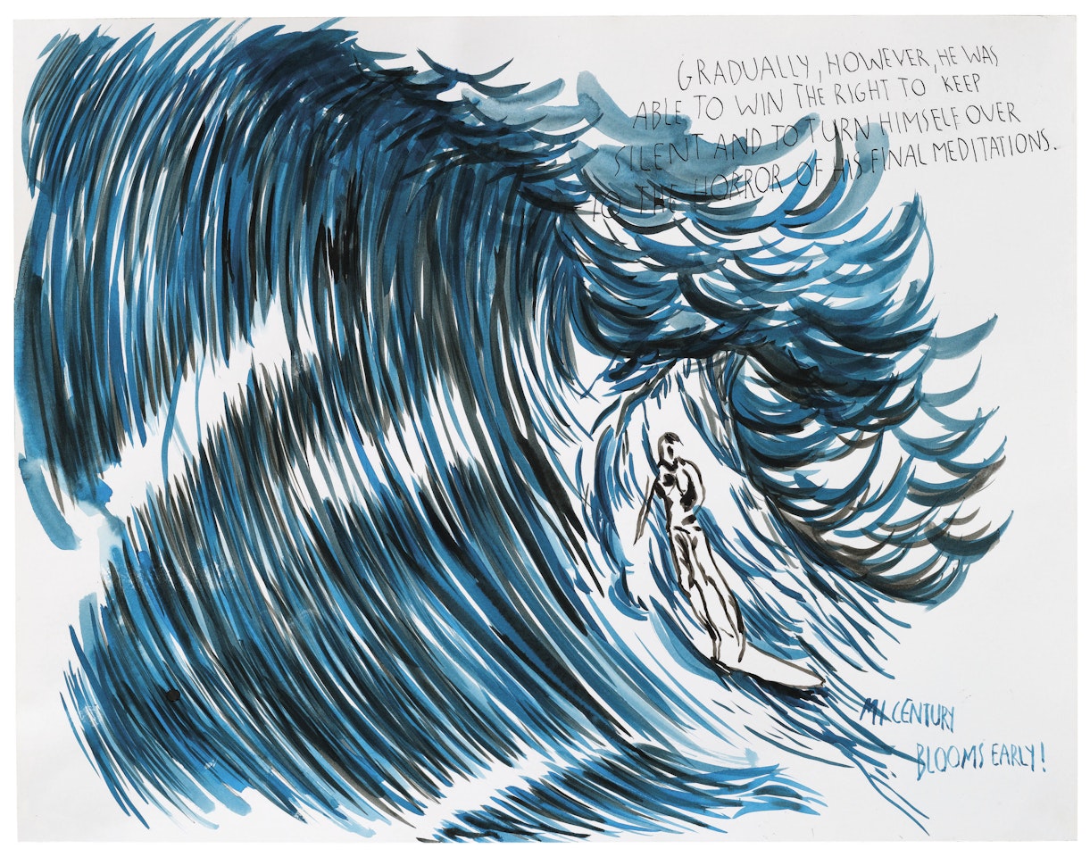 No Title (Gradually, however, he...) by Raymond Pettibon