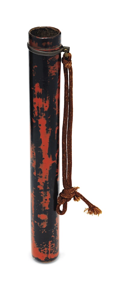 A NEGORO LACQUER PIPE CASE by Anonymous
