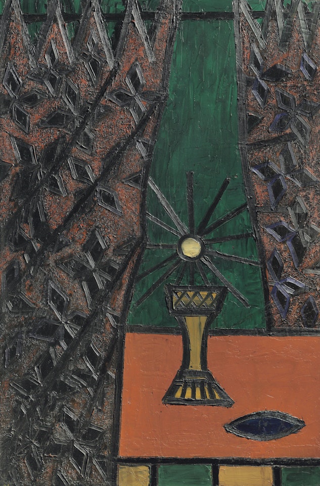 Still Life with Chalice and Host by Francis Newton Souza