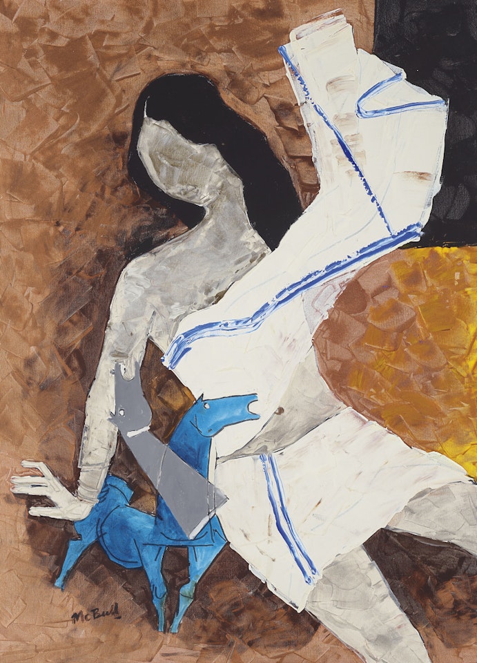 Medha - Two by M.F. Husain
