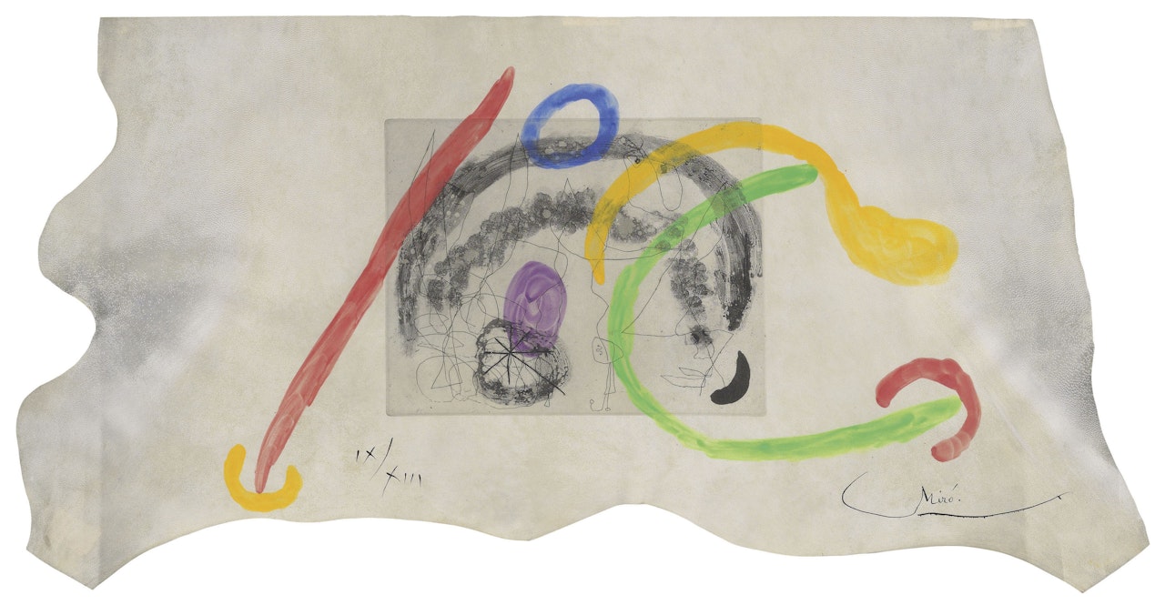 One plate from: Serie III by Joan Miró