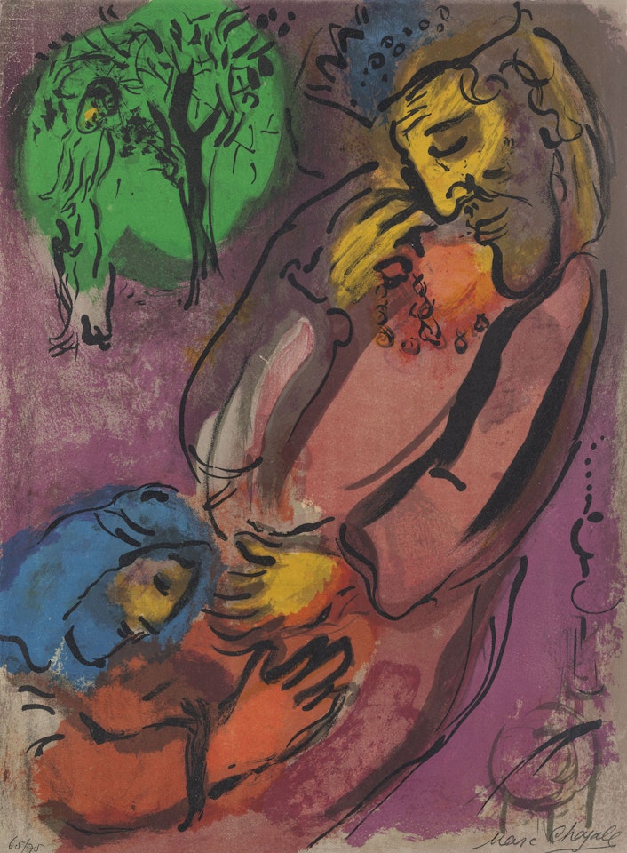David and Absalom by Marc Chagall
