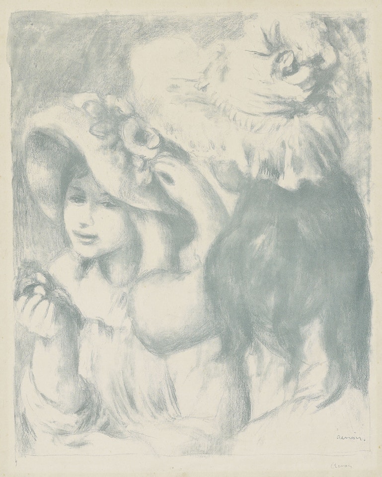 Le chapeau épinglé (2eme planche) by Pierre-Auguste Renoir