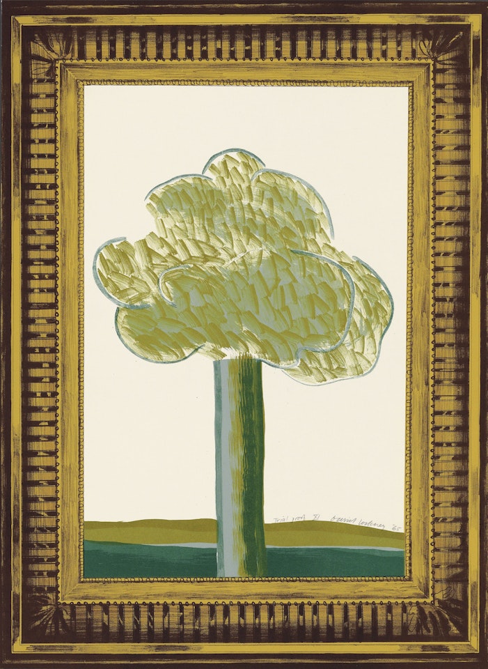 A Picture of a Landscape in an elaborate Gold Frame, from: A Hollywood Collection by David Hockney