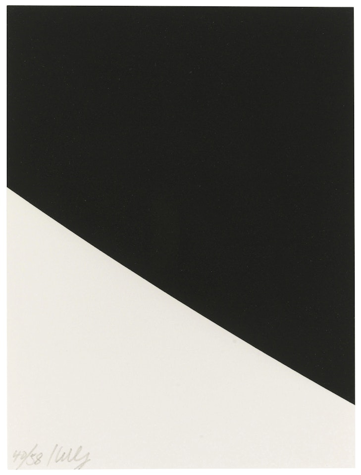 Blue Curve (Black State) by Ellsworth Kelly