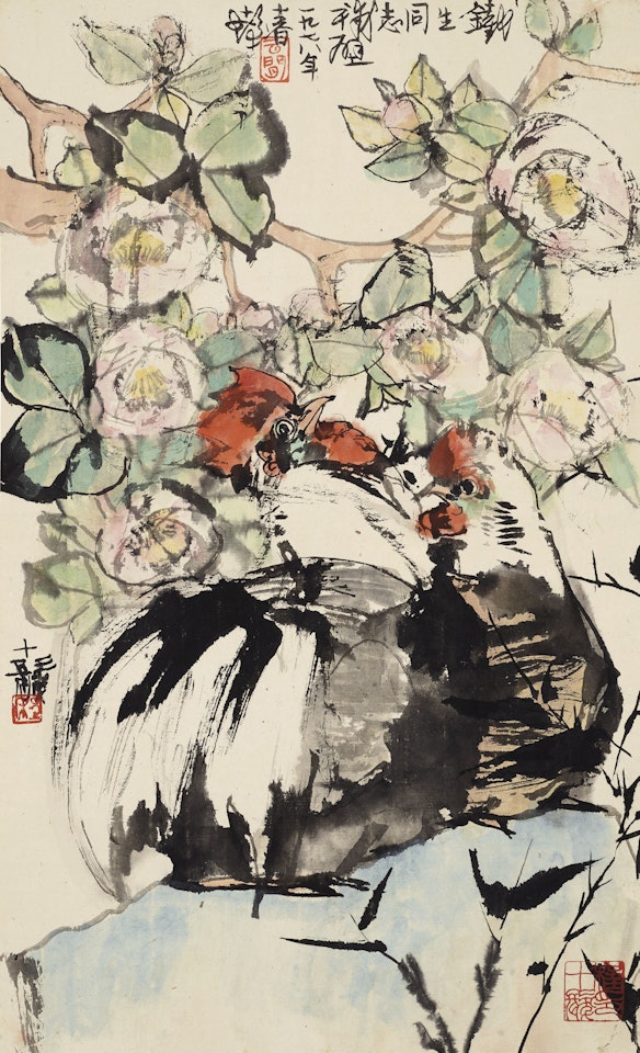 Roosters by Cheng Shifa