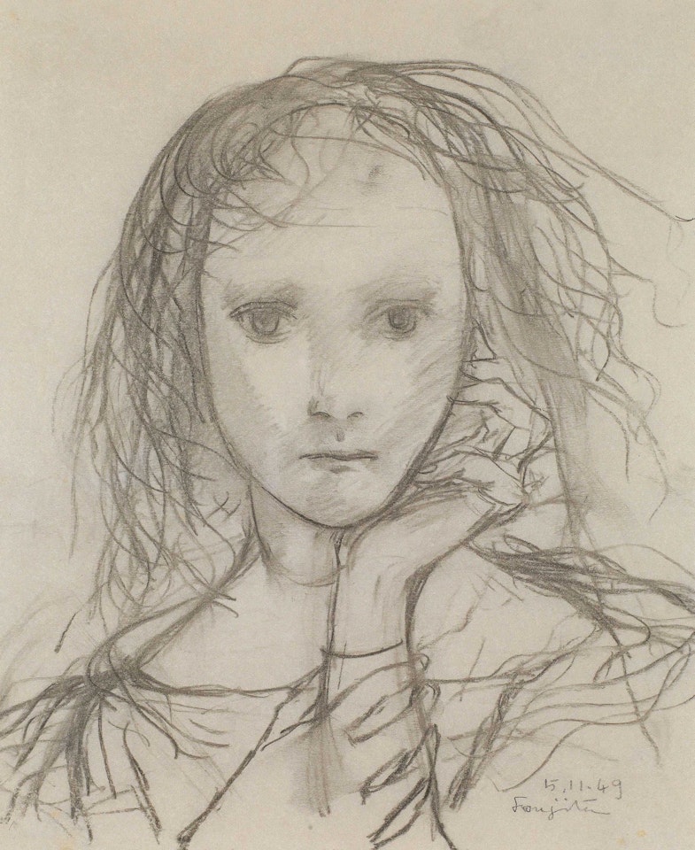 Portrait of a Young Lady by Leonard Tsuguharu Foujita