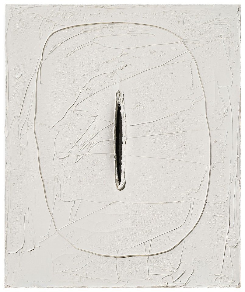 [Concetto spaziale] by Lucio Fontana