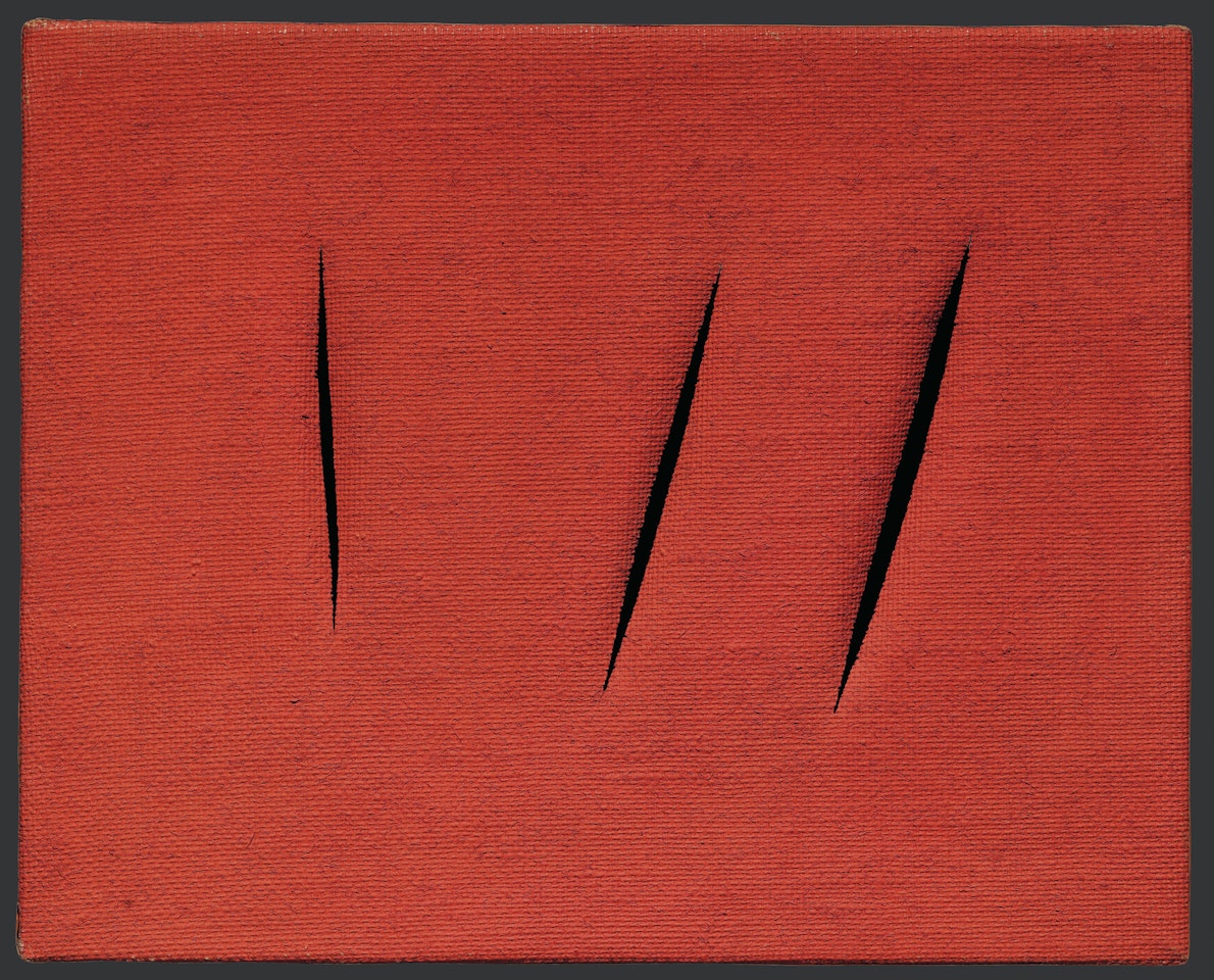 Concetto spaziale, [Attese] by Lucio Fontana