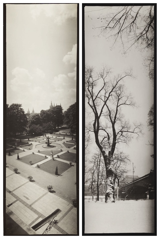 National Theatre and Legion Bridge, Prague and Royal Garden, Prague. c. 1945–1950s by Josef Sudek