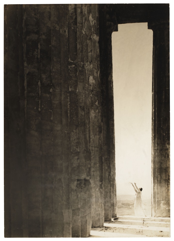 Isadora Duncan at the Parthenon, 1921 by Edward Steichen