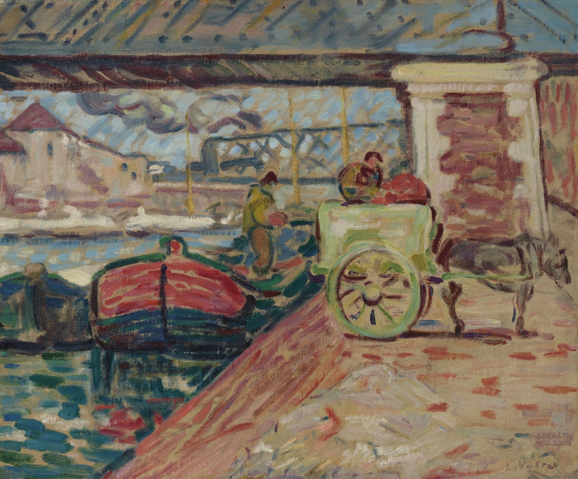 Déchargement sur les quais de Seine by Louis Valtat
