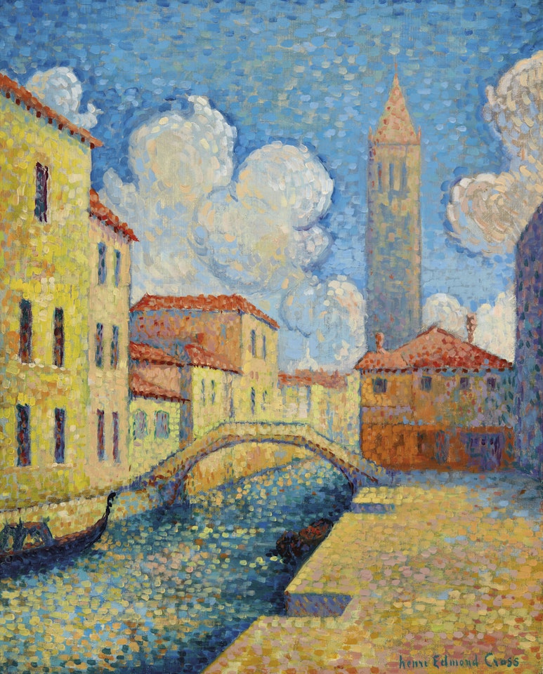 Canal à Venise (Campo San Barnaba) by Henri Edmond Cross