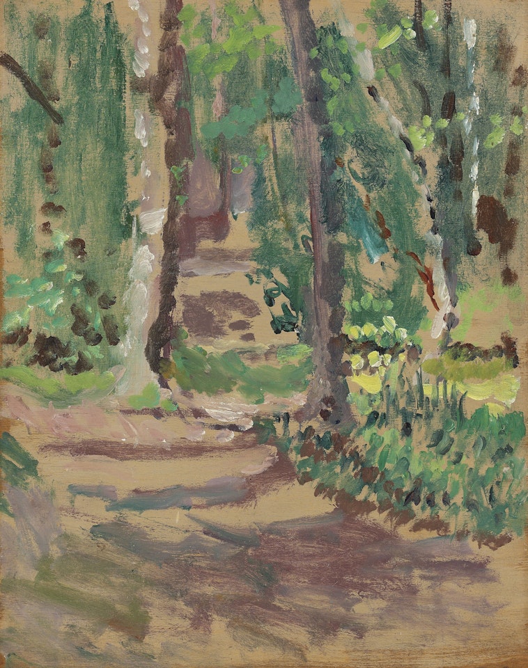 A wooded landscape, near Dieppe by Walter Richard Sickert