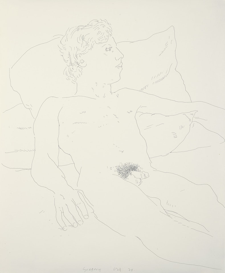 Gregory by David Hockney