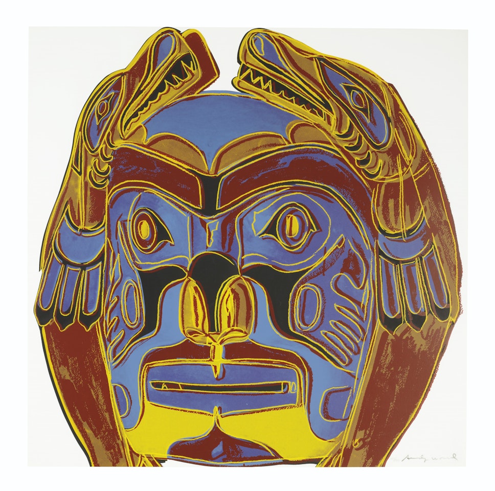 Northwest Coast Mask, from Cowboys and Indians by Andy Warhol