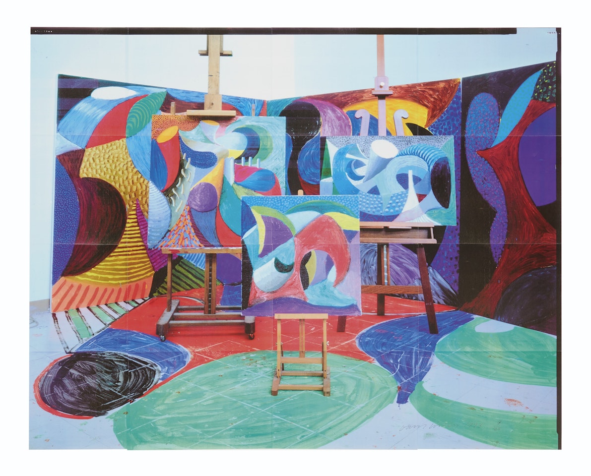 Painted Environment II by David Hockney