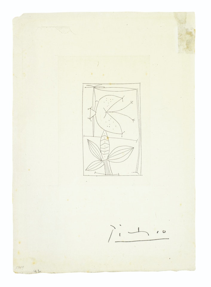 Poésie des mots inconnus: one plate by Pablo Picasso