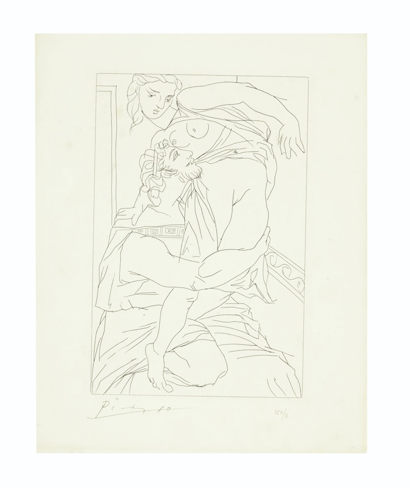 Cinésias et Myrrhine, from Lysistrata by Pablo Picasso