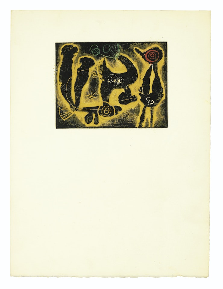 Saccades: three plates by Joan Miró