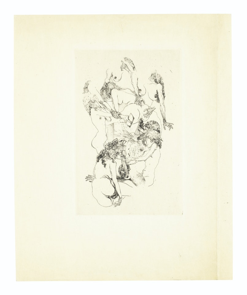 Menu du banquet des amis du roman philosophique by Salvador Dali