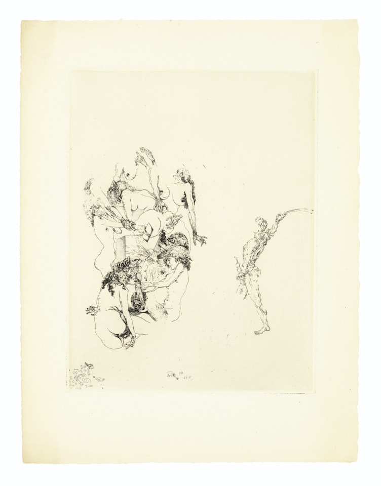 Menu du banquet des amis du roman philosophique by Salvador Dali
