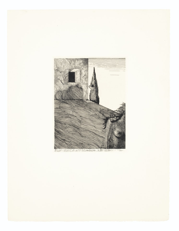 Le Revolver à cheveux blancs by Salvador Dali