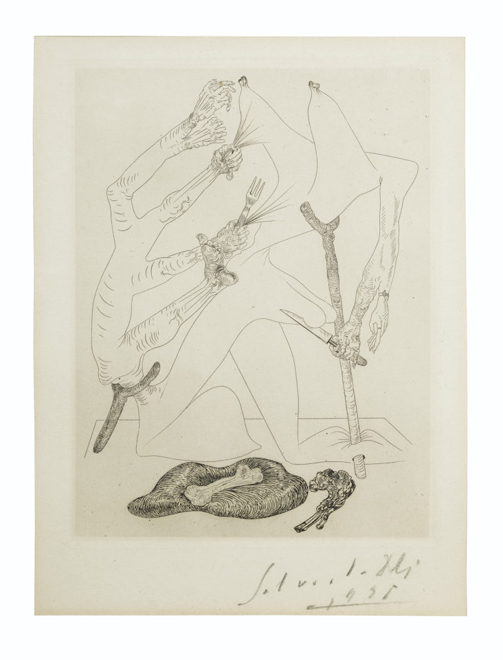Les Chants de Maldoror: one plate by Salvador Dali