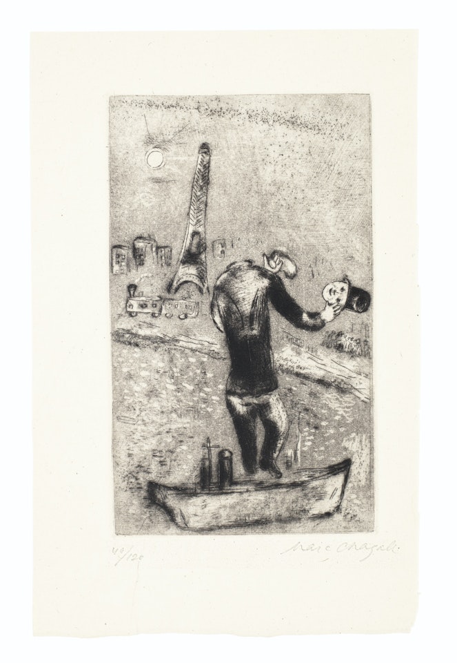 Ouvert la nuit by Marc Chagall