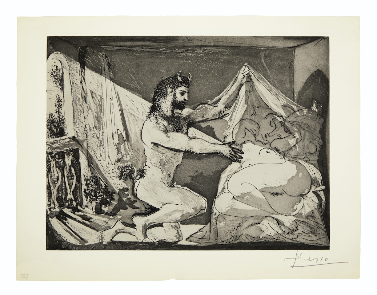 Faune dévoilant une femme, from La Suite Vollard by Pablo Picasso