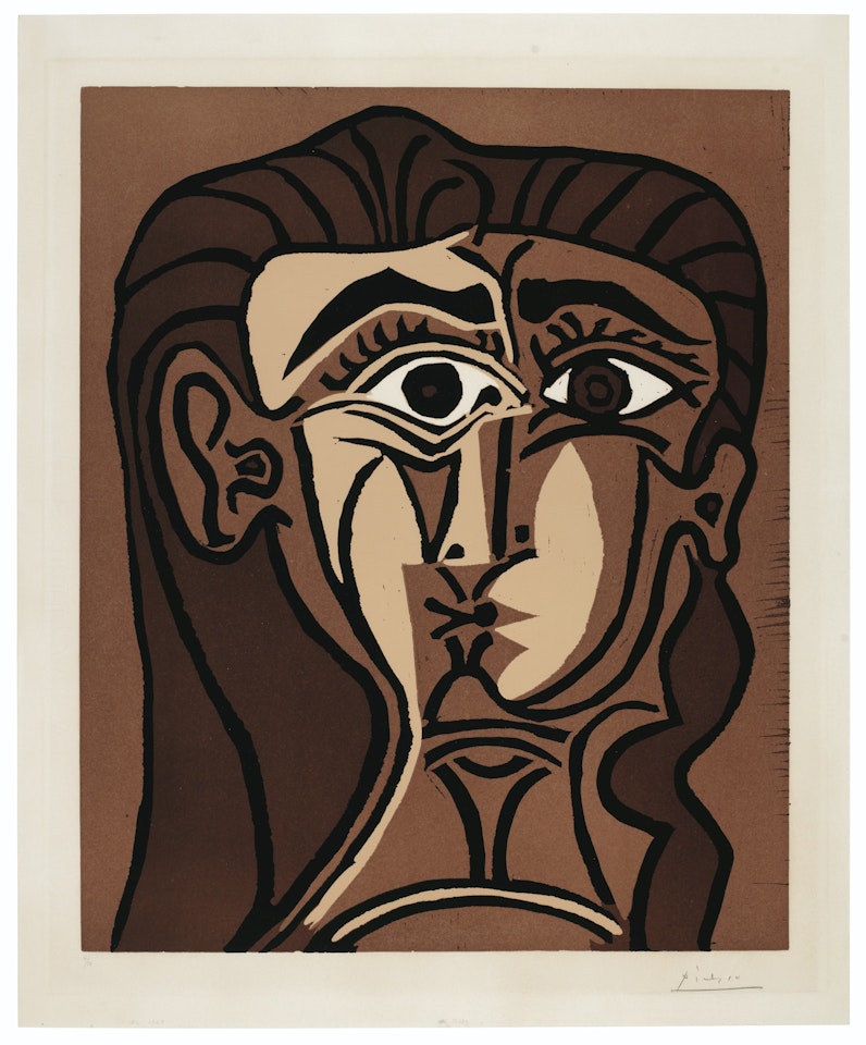 Portrait de Jacqueline de Face II by Pablo Picasso