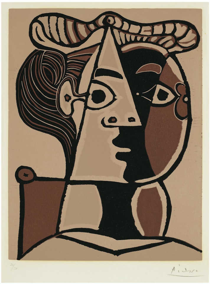 Femme assise au Chignon by Pablo Picasso