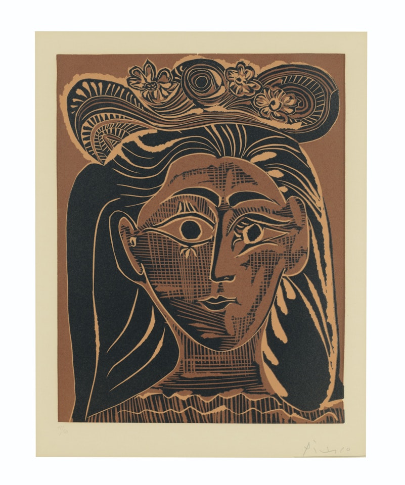 Femme au Chapeau à fleurs by Pablo Picasso