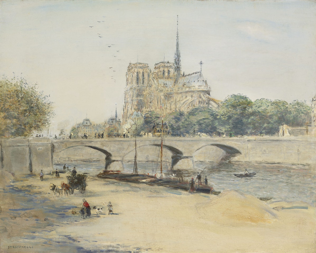 Notre Dame et le quai de la Tournelle by Jean Francois Raffaelli