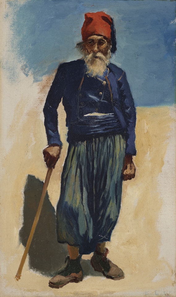 Study of a Man in a Tasseled Cap by Edwin Lord Weeks