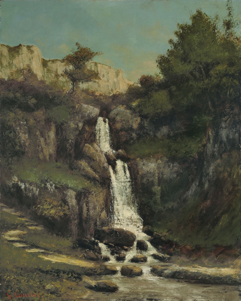 La cascade by Gustave Courbet