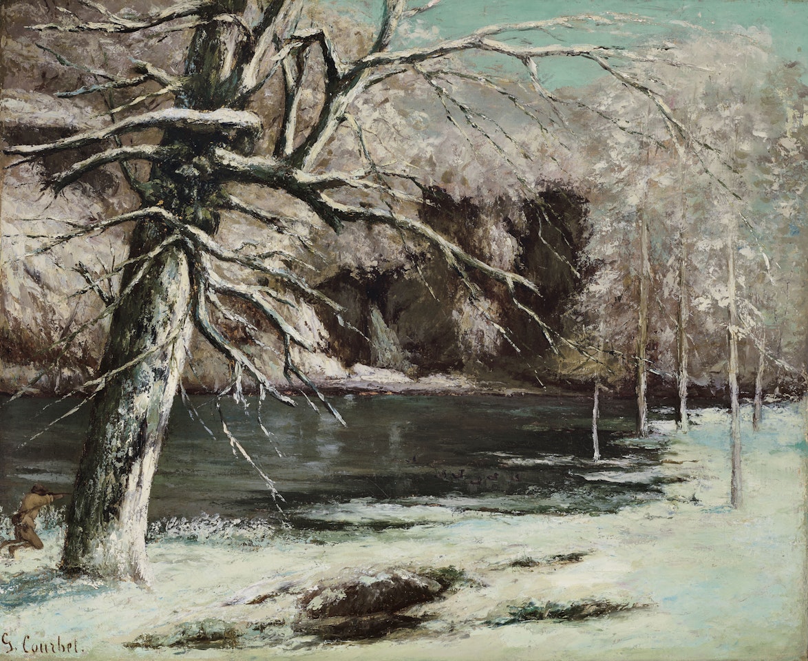 Le chasseur d'eau by Gustave Courbet