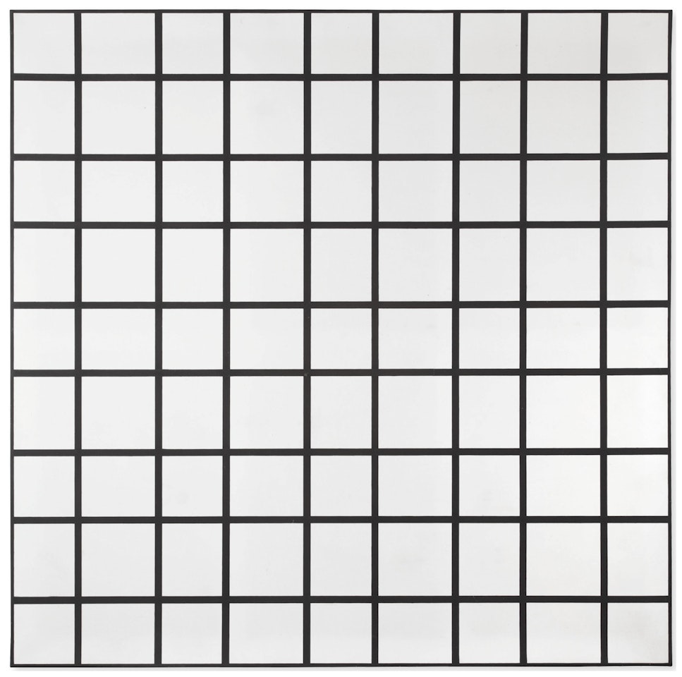 2 Trames 0°, 90° (intervalles 14 cm et 17 cm) by Francois Morellet